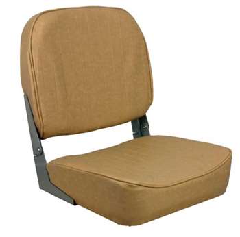 Springfield Economy Folding - Tan  Boat Seat