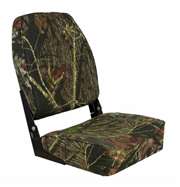 Springfield Economy Coach Folding High Back - Mossy Oak Break Up  Boat Seat