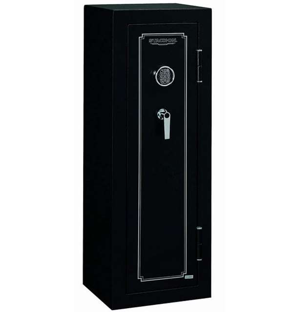 Stack-On FS-8-MB-E 8-Gun Fire Resistant Safe with Electronic Lock, Matte Black