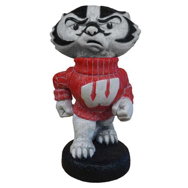 Wisconsin Badgers Bucky Badger Painted Stone Mascot