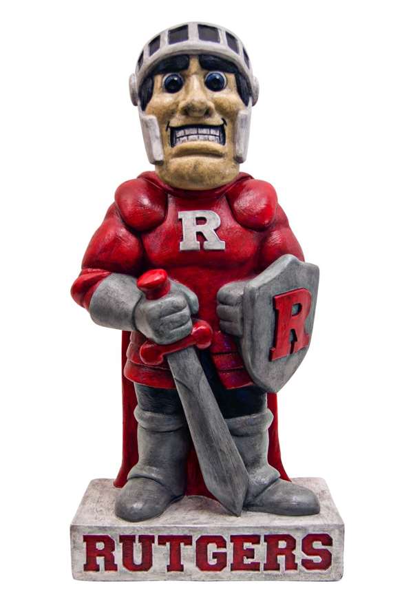 Rutgers Scarlet Knight Painted Stone Mascot  