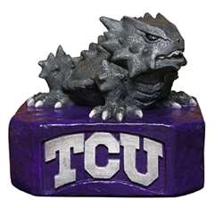 TCU Texas Christian Horned Frogs Painted Stone Mascot  
