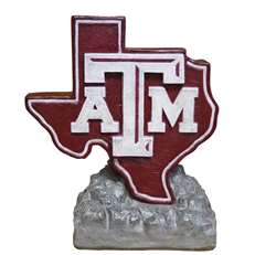 Texas A&M Aggies Logo Painted Stone Mascot  