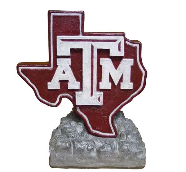 Texas A&M Aggies Logo Painted Stone Mascot  