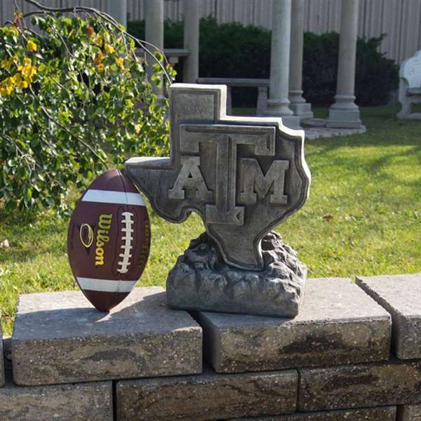 Texas A&M Aggies Logo Vintage Finish Stone Mascot  