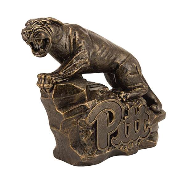 Pittsburgh Panthers Pitt Panther Bronze Finish Stone Mascot  