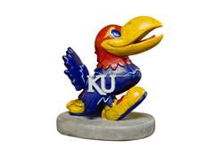 Kansas Jayhawks Painted Stone Mascot  