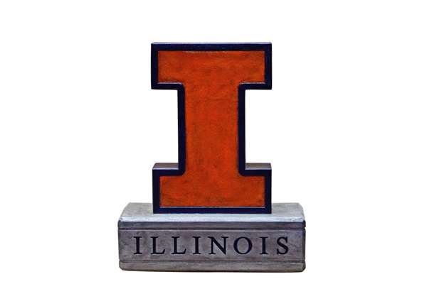 Illinois Fighting Illini Block I Painted Stone Mascot  