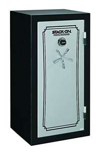 Stack-On TD14-28-SB-C-S Fire Resistant Waterproof Fully Convertible Total Defense Safe with Combination Lock, 28 Guns