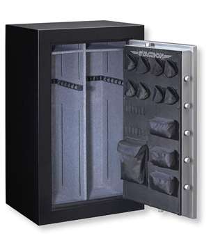 Stack-On TD14-36-SB-E-S Fire Resistant Waterproof Fully Convertible Total Defense Safe with Electronic Lock, 36 Guns