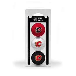 Calgary Flames Golf 3 Ball Pack 13305   