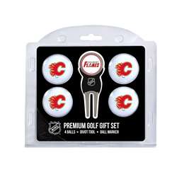 Calgary Flames Golf 4 Ball Gift Set 13306   