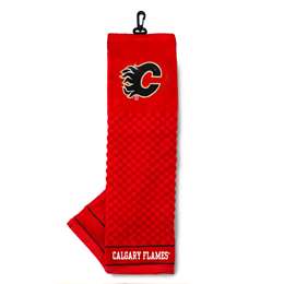 Calgary Flames Golf Embroidered Towel 13310   