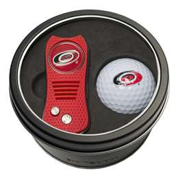 Carolina Hurricanes Golf Tin Set - Switchblade, Golf Ball   