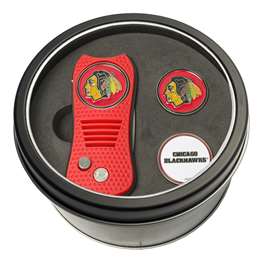 Chicago Blackhawks Golf Tin Set - Switchblade