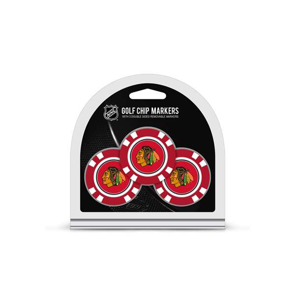 Chicago Blackhawks Golf 3 Pack Golf Chip 13588