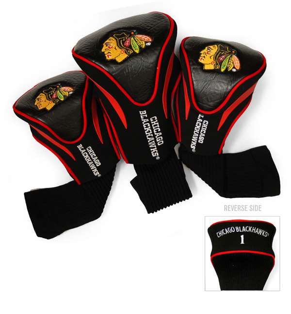 Chicago Blackhawks Golf 3 Pack Contour Headcover 13594   