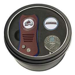 Colorado Avalanche Golf Tin Set - Switchblade, Cap Clip, Marker 13657   