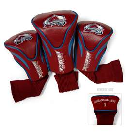 Colorado Avalanche Golf 3 Pack Contour Headcover 13694   