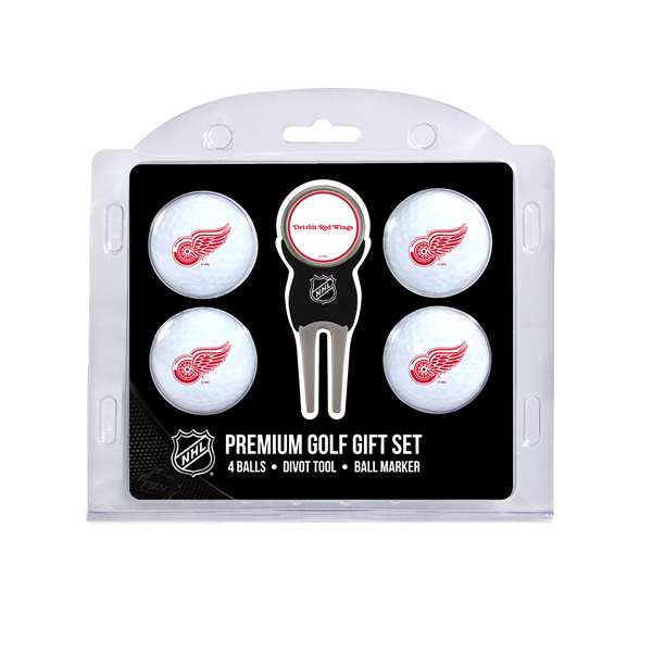Detroit Red Wings Golf 4 Ball Gift Set 13906