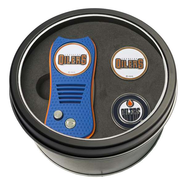 Edmonton Oilers Golf Tin Set - Switchblade