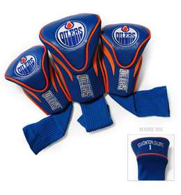 EDMONTON OILERS Golf Club Headcover Contour 3 Pack   