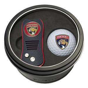 Florida Panthers Golf Tin Set - Switchblade, Golf Ball   