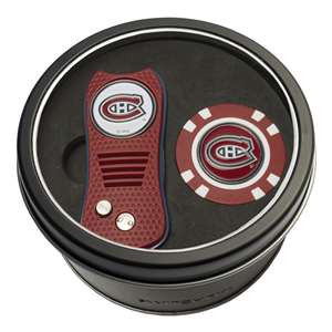 Montreal Canadiens Golf Tin Set - Switchblade, Golf Chip   