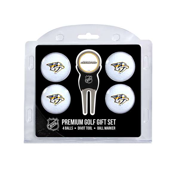 Nashville Predators Golf 4 Ball Gift Set 14506   