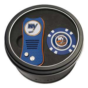 New York Islanders Golf Tin Set - Switchblade, Golf Chip   