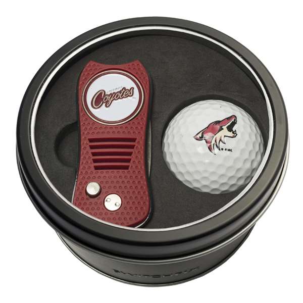 Arizona Coyotes Golf Tin Set - Switchblade, Golf Ball   