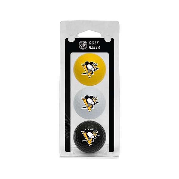 Pittsburgh Penguins Golf 3 Ball Pack 15205   