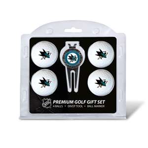 San Jose Sharks Golf 4 Ball Gift Set 15306   
