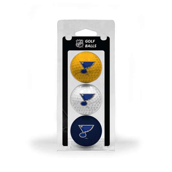 St. Louis Blues Golf 3 Ball Pack 15405   