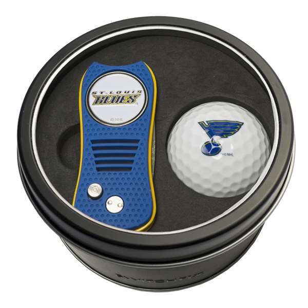 St. Louis Blues Golf Tin Set - Switchblade, Golf Ball   