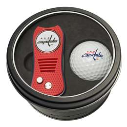 Washington Capitals Golf Tin Set - Switchblade, Golf Ball   