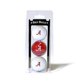 Alabama Crimson Tide Golf 3 Ball Pack 20105   