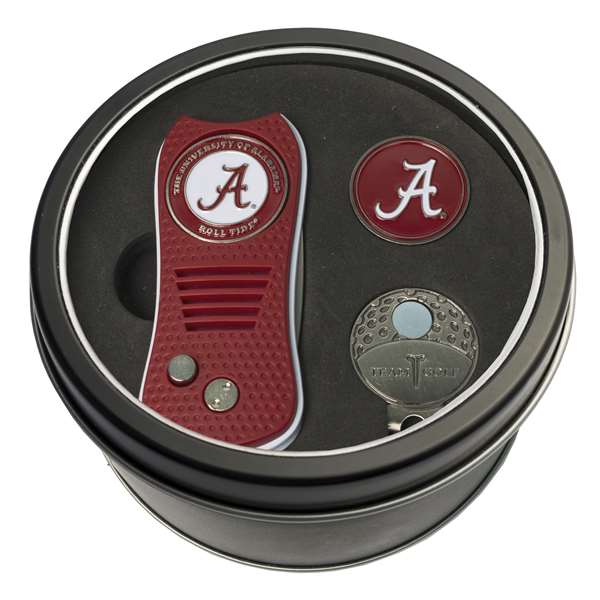 Alabama Crimson Tide Golf Tin Set - Switchblade, Cap Clip, Marker 20157   