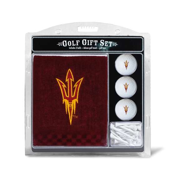 Arizona State University Sun Devils Golf Embroidered Towel Gift Set 20320   