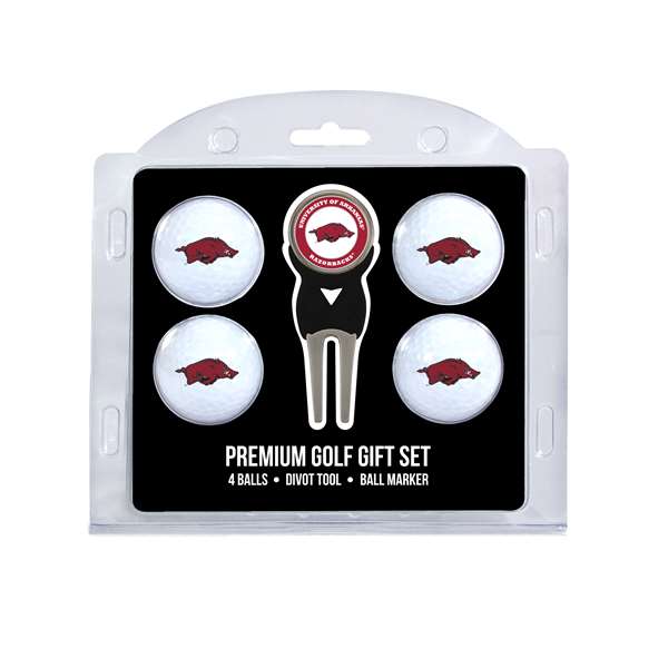 Arkansas Razorbacks Golf 4 Ball Gift Set 20406