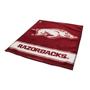 Arkansas Razorbacks  Jacquard Woven Golf Towel