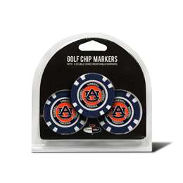 Auburn University Tigers Golf 3 Pack Golf Chip 20588   