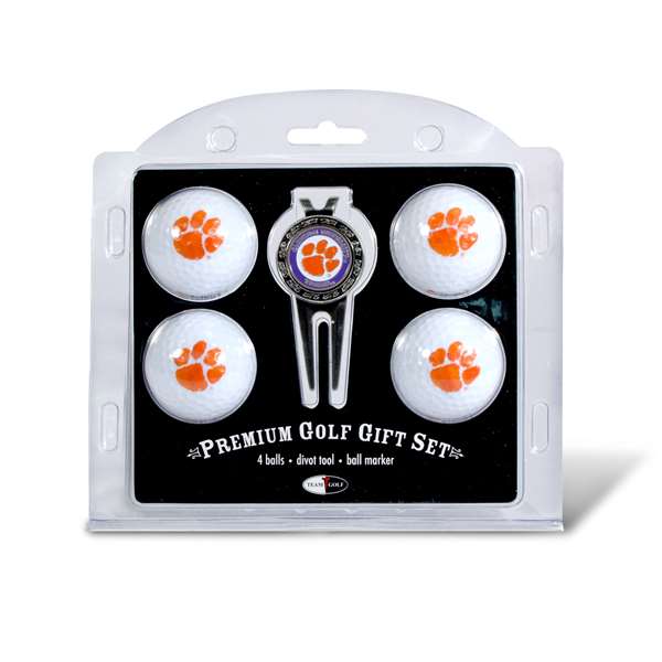 Clemson University Tigers Golf 4 Ball Gift Set 20606   