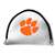 Clemson Tigers Putter Cover - Mallet (White) - Printed Purple