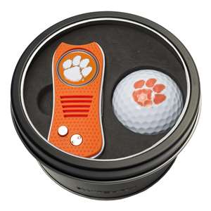 Clemson University Tigers Golf Tin Set - Switchblade, Golf Ball   