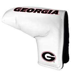 Georgia Bulldogs Tour Blade Putter Cover (White) - Printed