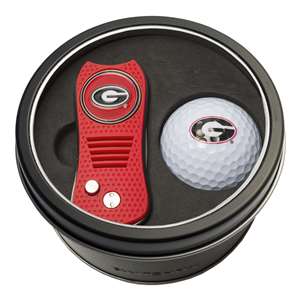 Georgia Bulldogs Golf Tin Set - Switchblade, Golf Ball   