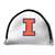 Illinois Fighting Illini Putter Cover - Mallet (White) - Printed Navy