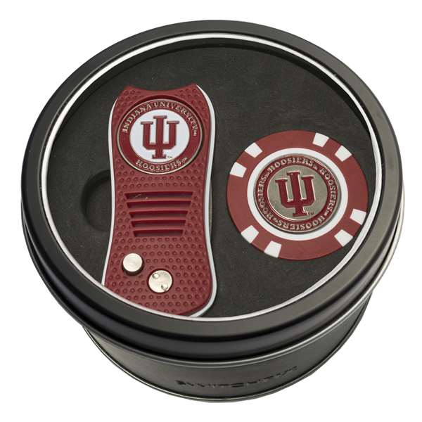 Indiana University Hoosiers Golf Tin Set - Switchblade, Golf Chip   