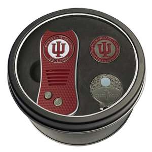 Indiana University Hoosiers Golf Tin Set - Switchblade, Cap Clip, Marker 21457   
